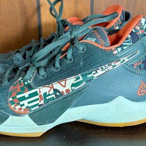 Nike Zoom Freak 2 Ashiko Basketball Shoes Vintage Green/Pistachio Frost Sz 7Y EC